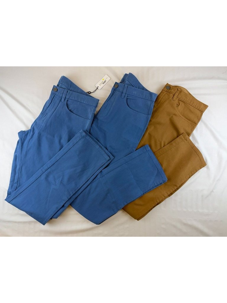 Nwt Turtleson Bundle Lot Of 3 Pants Mens 34 Brown Blue York Moleskin 5-Pocket Ri